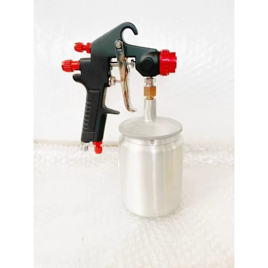 White glue, spray gun